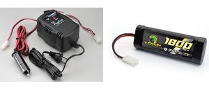 7.2 3000Ah NiCd Battery and Fast Charger